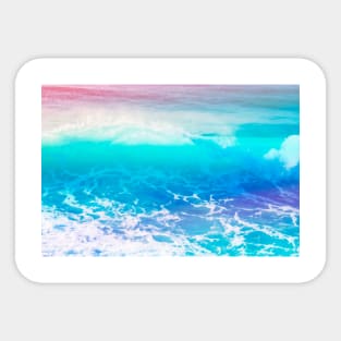 Iridescent Waves Sticker